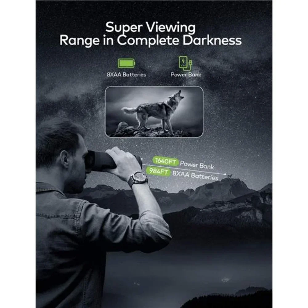 Digital Night Vision Binoculars, 1080p FHD with 64GB Micro SD Card
